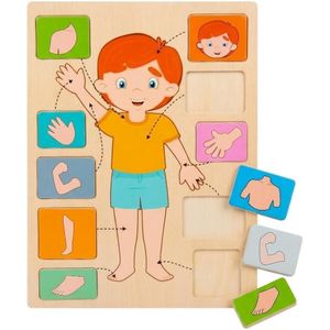 Wooden Body Parts Puzzle – Your Child's Smart Companion for Exploring Science and Intelligence!
