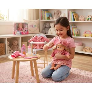 Baby Doll with Carry Bag & Accessories - Baby Doll with Handbag & Accessories - Baby Doll with Baby Care Accessories