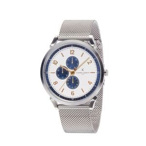 Orologio Pierre Cardin CPI.2015: Elegante E Casual, Cinturino In Pelle Nera, Quadrante Bianco (40mm, 3 ATM)