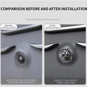 3pcs Set of Car Exterior Camera Protective Covers, 360-Degree Unobstructed View, High-Definition Vision, Suitable for Most Car Models, Effectively Preventing Foreign Objects from Impacting, Preventing Camera Damage, Car Exterior Additions(Design may vary)