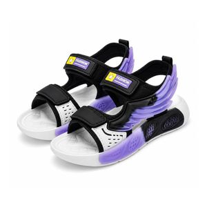 Kids Sport Sandals with Latches Straps, Soft Silicone Upper & Durable Rubber Sole, Lightweight Anti-Slip Sole