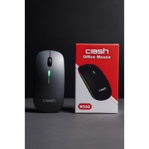 Crash Rechargeable Wireless Mouse, 4 control buttons, and on/off Button, USB Charge, 3-Speed Adjustment up to 1600 DPI, 2.4 G receiver, W500