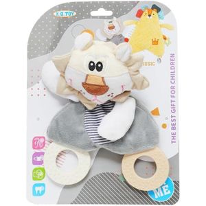 لعبة شكالا من فرو الأسد للأطفال - رمادي