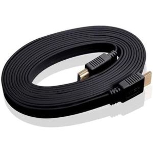 ZERO HDMI Cable Flat For DVD PS3 HDTV XBOX LCD HD TV 1080P 10 Meter - Black