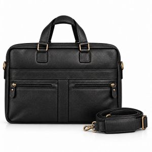 Bamm  Genuine Leather Men's Business Crossbody Bag – Shoulder Messenger Bag for Laptop – Multi-Pocket – Premium Quality
