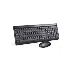 HP CS500 wireless keyboard and mouse combo with 104 keycaps keyboard, plug & play, ergonomic design mouse for office home computer pc laptop black