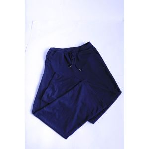 Nileton basic cotton wideleg pants for women-navyblue-xxl
