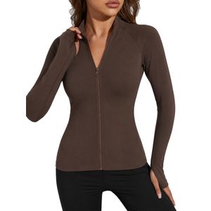 Nileton Sport Jacket - Long Sleeve Top Full Zipper T-shirt For Women