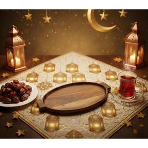 صينية تقديم خشب طبيعي