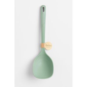 , Green silicone food scoop, for soup, liquids, 48387