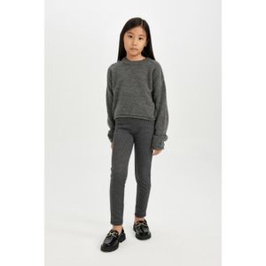 Defacto Basic Plain Standard Length Leggings Girls'
