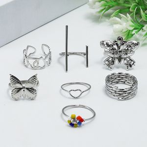 fluffy women accessories Set Of Rings 9 Pcs Fluffy Women's