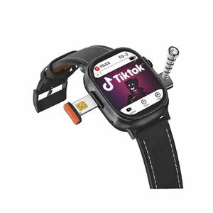Haino Teko Smart Watch FG-2 with Camera, Download Any App from Play Store including TikTok and YouTube, WiFi and GPS Connectivity, Premium Black Design for Men and Women