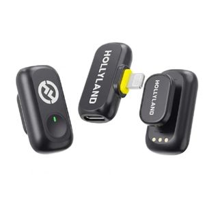 Hollyland LARK A1 Mini Duo Wireless Microphone (Lightning) - Black
