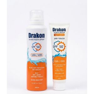 Drakon عرض د راكون صن سكرين صيفي - سبراي SPF 50+ 200 مل + جل كريم SPF 50+ 60 جم
