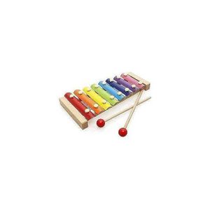 Wooden Xylophone Musical Instrument Toy Colorful Percussion Learning Toy with Mallets for Kids