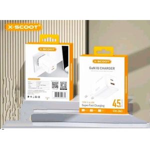 X-Scoot 45w charger plug super fast color-white