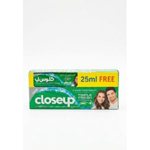 Closeup معجون أسنان إيفر فريش بالمنثول المنعش - نفس منعش يدوم 12 ساعة + 25 مل فري