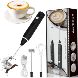 1pc, Electric Milk Frother, Handheld With Stainless Steel Stand,  USB-charging Foam Maker, Mini Blender And Electric Mixer Coffee Frother For  Frappe, L