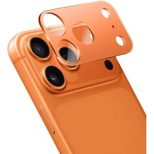 ARROWS واقي عدسة كاميرا من زجاج مقوى وطبقة حماية من خليط الألومنيوم متوافق مع آيفون 17 برو ماكس من أروز، برتقالي