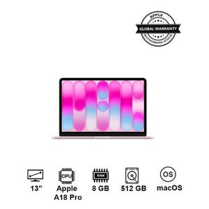 Apple  MacBook Neo -  A18 Pro 6-core   - 512GB - 8GB Ram - 13 inch -English/Arabic - Blush
