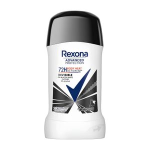 Rexona ريكسونا ادفانسد بروتكشن رول اون مضاد للتعرق ومزيل للرائحة انفيزيبل للملابس السوداء والبيضاء خالي من الكحول حماية حتى 72 ساعة - 50 مل