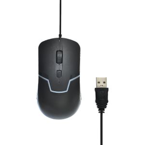 M100 Gaming Mouse Colorful Lightning With Buttons Rated Up To 5 Million Clicks And USB Port Elegant Appearance EfficientFor Computer - Black