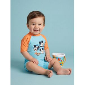 LC Waikiki Mickey Mouse Printed Baby Boy's Romper Swimsuit