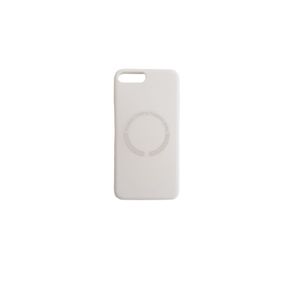 Silicone back cover MagSafe compatible with iPhone 7 plus and 8 plus White
