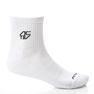 Activ Set of 3 - Ribbed Quarter Breathable Socks - White