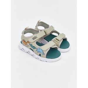 LC Waikiki Dinosaur-Print Baby Boy Sandals