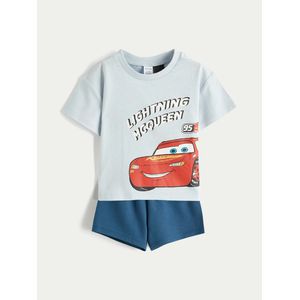 LC Waikiki Cars Printed Baby Boy's T-Shirt And Shorts