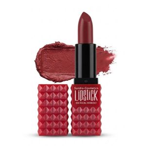 Sandra Cosmetics Lipstick SC671A, Cream Finish, Brown, Studded Case, Shade 13