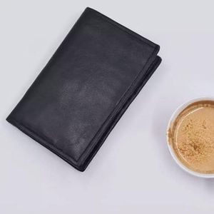 محفظة رجالي جلد طبيعي للكروت والبطاقات والنقود _ اللون اسود_جلد طبيعي_  طري خالص 100%  للجنسين محفظه الرجال والنساء