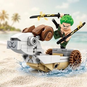 One Piece character, Christmas gift housewarming gift building blocks educational toy classic anime Luffy construction toy One Piece Chopper Sanji Zoro