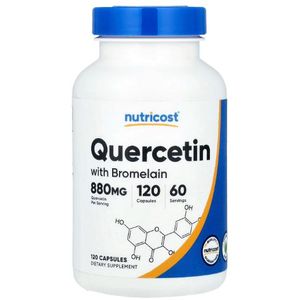 Nutricost Quercetin with Bromelain Capsules 120 Caps 60 Servings - Advanced Immune, Antioxidant & Respiratory Support Matrix - Non-GMO & Gluten-Free