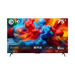 HOHO تلفزيون ذكي 75 بوصة بدون إطار بدقة فائقة الوضوح - واي فاي -  ورسيفر رقمي مدمج – موديل HS7506SFHL 