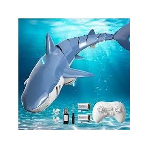 لعبة قرش كهربائي لاسلكي يتم التحكم فيه عن بُعد للسباحة في الماء – RC Shark