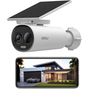 Imou 2K Outdoor Camera, Wireless Outdoor Camera, Security Camera for Home, Solar Security Camera, Outdoor Surveillance Cameras, Waterproof Dome Surveillance Cameras Cell AIO 3MP, Works with Alexa