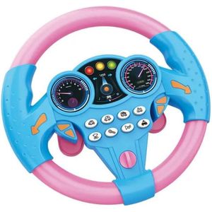 لعبة دريكسيون القيادة للأطفال – عجلة قيادة تفاعلية بأصوات وإضاءة – محاكاة قيادة السيارة – تعمل بالبطارية