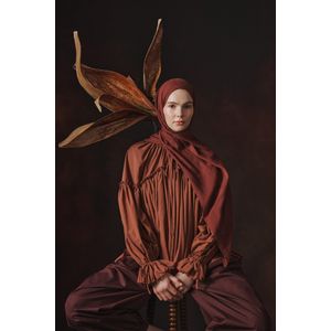 Defacto Fresh Scarfs X  Premium Tile Linen Scarf