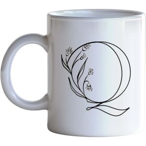 vector letter Mug Q