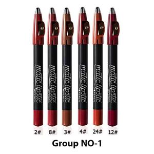 Matte M.N Six Lipstick Pens with Sharpener Group No. 1 P168-G1