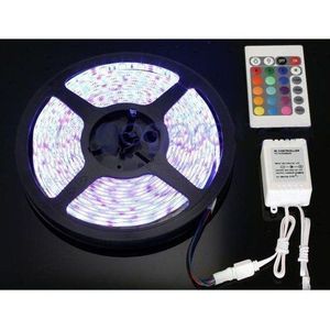 شريط ليد - 5 م - شريط ضوء LED مقاوم للماء / ضد الغبار للاستخدام الداخلي