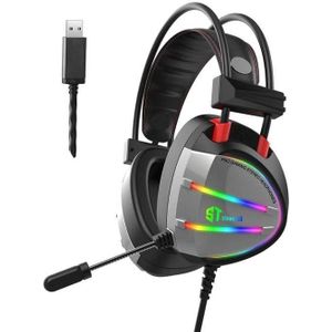 ST Gaming Headset Standard GM-07 - USB 7.1 (360°) Surround Sound - RGB - Noise Cancelling Microphone - Memory Foam base For Comfortable Wearing