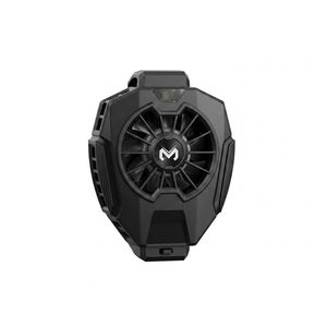 MEMO Black Gaming Phone Cooler with Powerful Fan & Digital Display - Ideal for Heavy Gaming & Performance Use,Model DL05