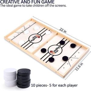 Sling Puck Family Game - Fast & Rapid Tabletop Table Battle, Top Xmas Gift , Unique Kids & Adults Christmas Stocking Stuffer Idea, Best Teenage Girl, Teen Boy & Tween Holiday Present