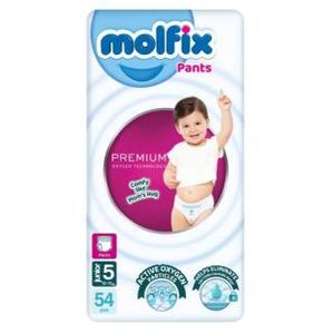 Molfix مولفيكس بريميوم حفاضات بانتس عبوة جامبو جونيور مقاس 5 - 54 حفاضة