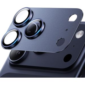 Hoerrye Camera Protection for iPhone 17 Pro Max - (12FT Anti-Burst Military Grade) (Strong Adsorption) Metal 9H+ Tempered Glass Camera Screen Full Coverage