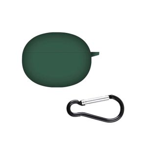 جراب سيليكون متوافق مع سماعات أوبو إنكو إير-إنكو إير W32 - غطاء حماية لسماعات الرأس - أخضر داكن